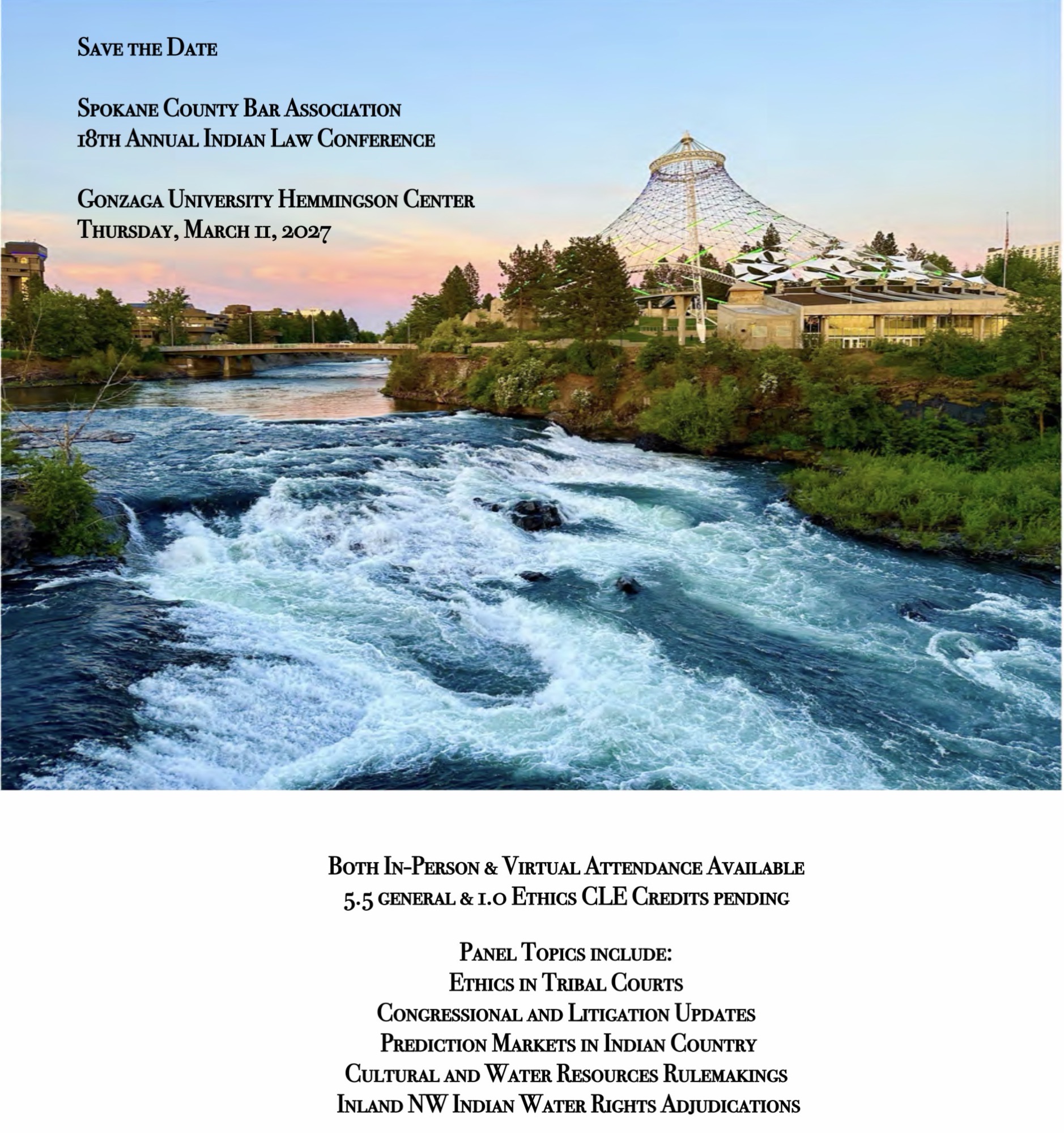 Spokane County Bar Assn. Indian Law Section Save the Date – Turtle Talk